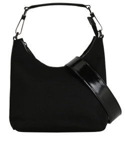 Vintage Jackie Shoulder Bag, Cloth, Black, 200047, S, 2*